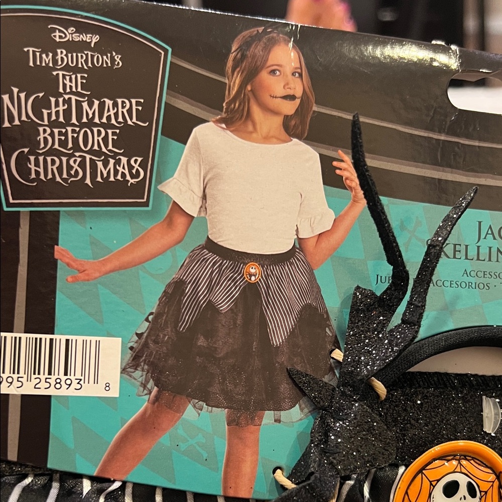 Disney nightmare before Christmas Skirt Tutu Accessory Kit Jack Skellington New